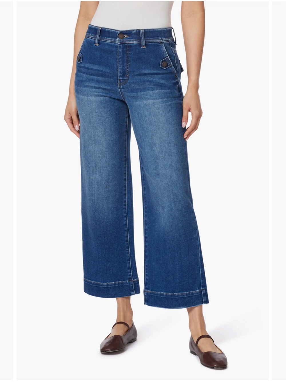 Curve Appeal NWOT French Riviera High Rise
Wide Leg Jeans Size 6 or 28 Waist